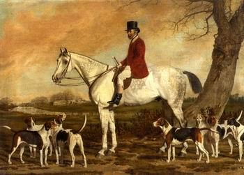 unknow artist Classical hunting fox, Equestrian and Beautiful Horses, 037. France oil painting art
